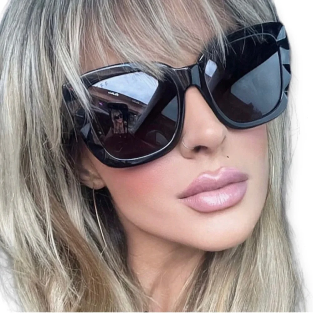 DIFF Dana Sunglasses Himalayan Tortoise Frame Wine Gradient Lenses Oversized NIB